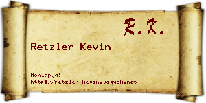 Retzler Kevin névjegykártya